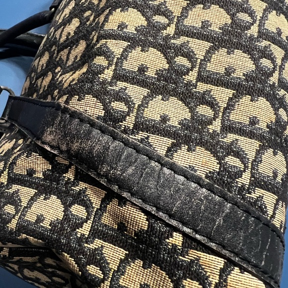 Dior Boston Trotter Bag - Navy/Tan - Picture 16 of 16